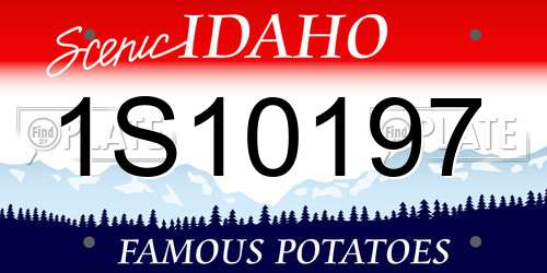 1S10197 Idaho License Plate