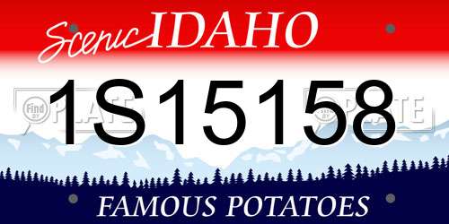 1S15158 Idaho License Plate