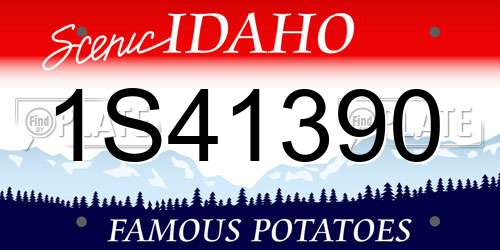 1S41390 Idaho License Plate