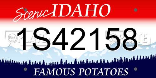 1S42158 Idaho License Plate