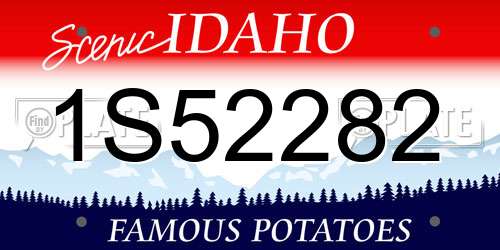 1S52282 Idaho License Plate