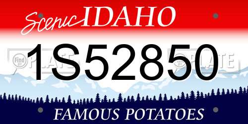 1S52850 Idaho License Plate