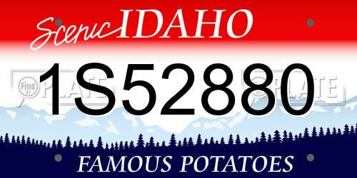 1S52880 Idaho License Plate