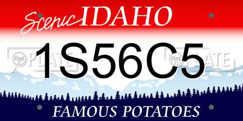 1S56C5 Idaho License Plate