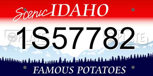 1S57782 Idaho License Plate