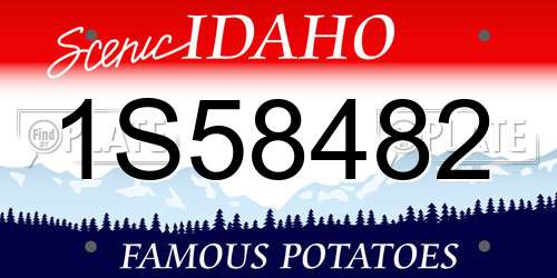1S58482 Idaho License Plate