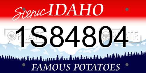1S84804 Idaho License Plate