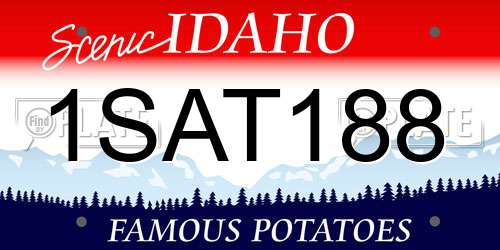 1SAT188 Idaho License Plate