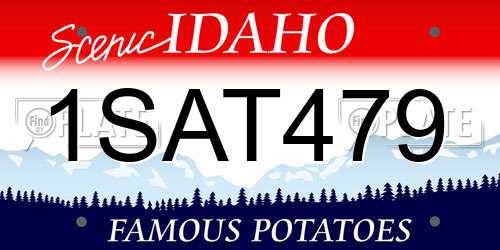 1SAT479 Idaho License Plate