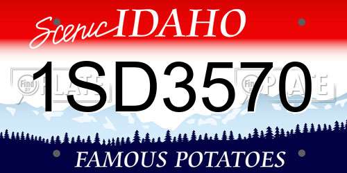 1SD3570 Idaho License Plate