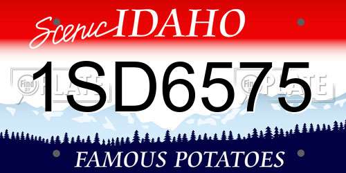 1SD6575 Idaho License Plate