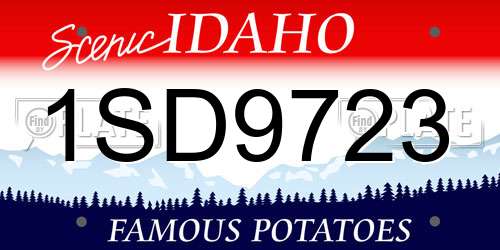 1SD9723 Idaho License Plate