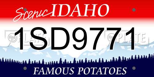 1SD9771 Idaho License Plate