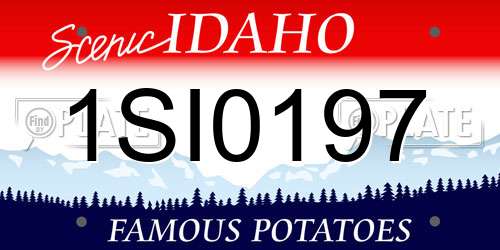 1SI0197 Idaho License Plate