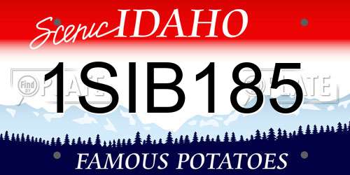 1SIB185 Idaho License Plate