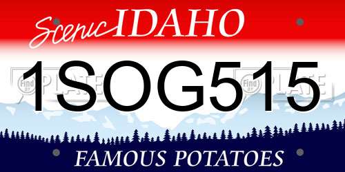 1SOG515 Idaho License Plate