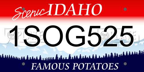 1SOG525 Idaho License Plate