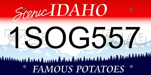 1SOG557 Idaho License Plate