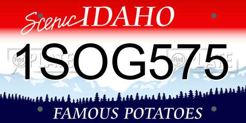 1SOG575 Idaho License Plate