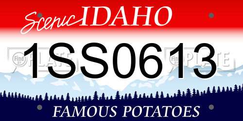 1SS0613 Idaho License Plate
