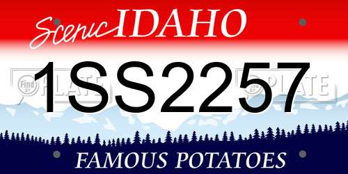1SS2257 Idaho License Plate