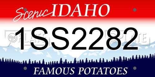 1SS2282 Idaho License Plate
