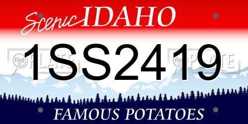 1SS2419 Idaho License Plate