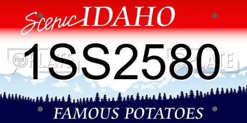 1SS2580 Idaho License Plate