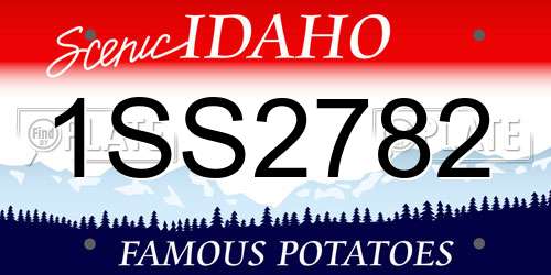 1SS2782 Idaho License Plate