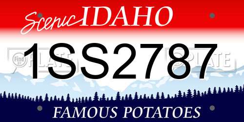1SS2787 Idaho License Plate