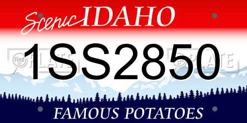 1SS2850 Idaho License Plate