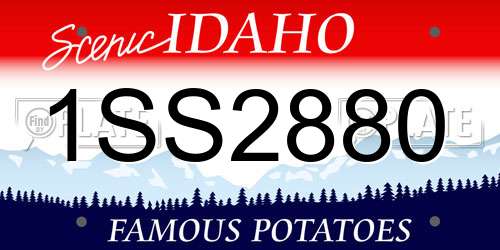 1SS2880 Idaho License Plate