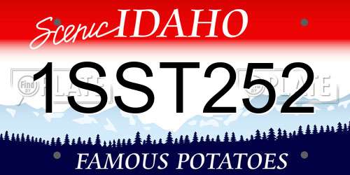 1SST252 Idaho License Plate