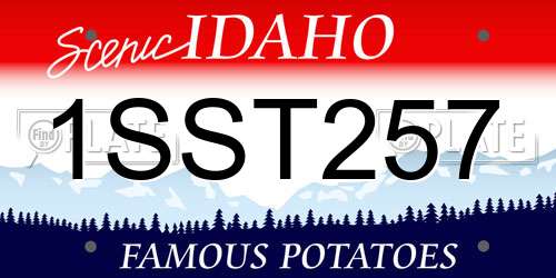 1SST257 Idaho License Plate