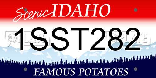 1SST282 Idaho License Plate