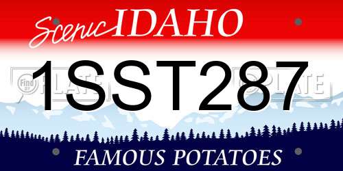 1SST287 Idaho License Plate