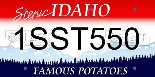 1SST550 Idaho License Plate