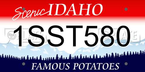 1SST580 Idaho License Plate