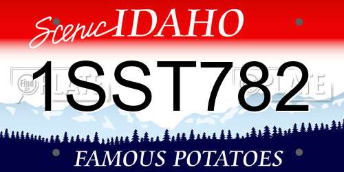 1SST782 Idaho License Plate