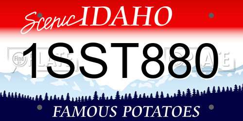 1SST880 Idaho License Plate