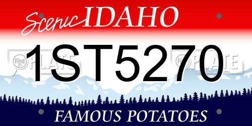 1ST5270 Idaho License Plate