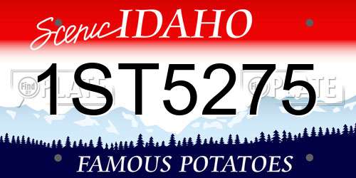 1ST5275 Idaho License Plate