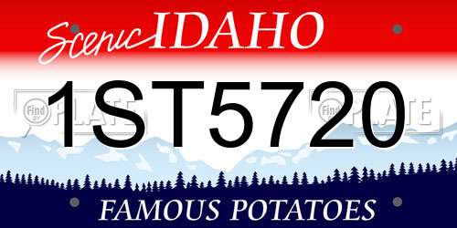 1ST5720 Idaho License Plate