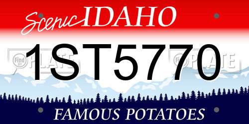 1ST5770 Idaho License Plate
