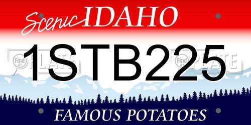 1STB225 Idaho License Plate
