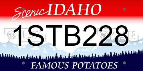 1STB228 Idaho License Plate