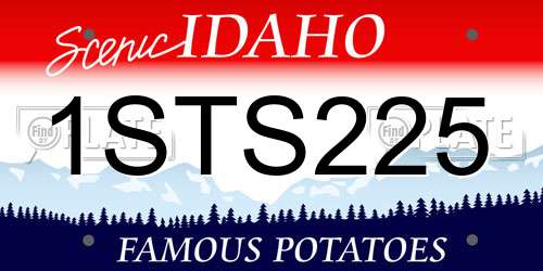 1STS225 Idaho License Plate