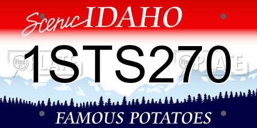 1STS270 Idaho License Plate