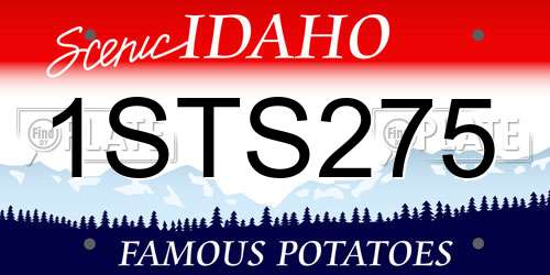 1STS275 Idaho License Plate
