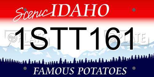 1STT161 Idaho License Plate